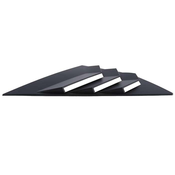 Black Rear Side Vent Quarter Window Louver Shutter Cover for Focus Mk3 St Hatchback 2012-2018