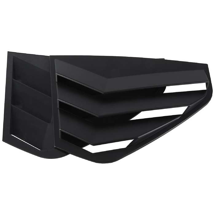 Black Rear Side Vent Quarter Window Louver Shutter Cover Trim for Golf Mk8 2021-2023