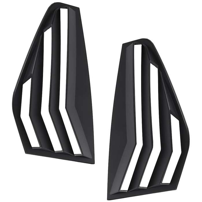 Black Rear Side Vent Quarter Window Louver Shutter Cover Trim for Golf Mk8 2021-2023