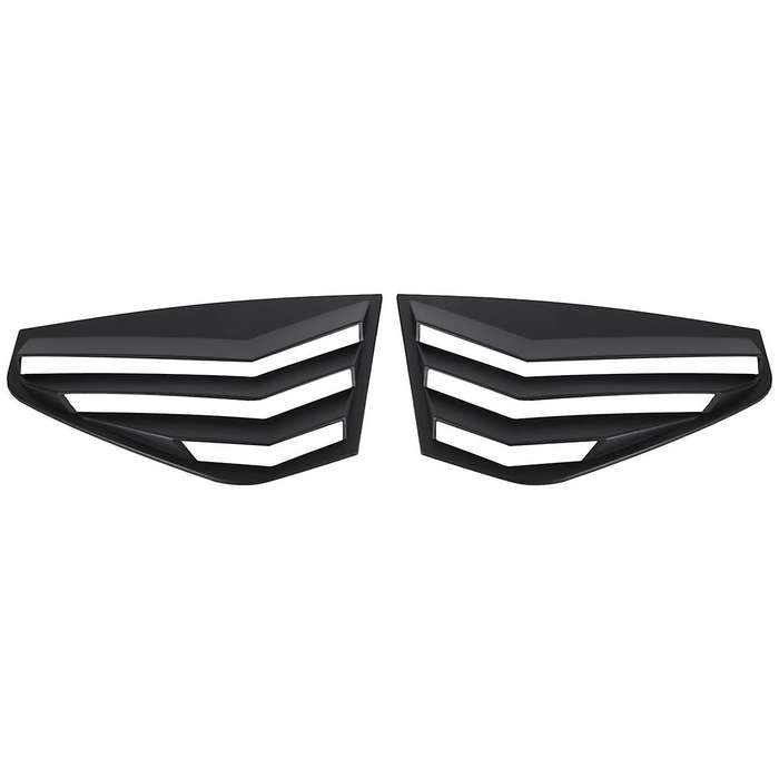 Black Rear Side Vent Quarter Window Louver Shutter Cover Trim for Golf Mk8 2021-2023
