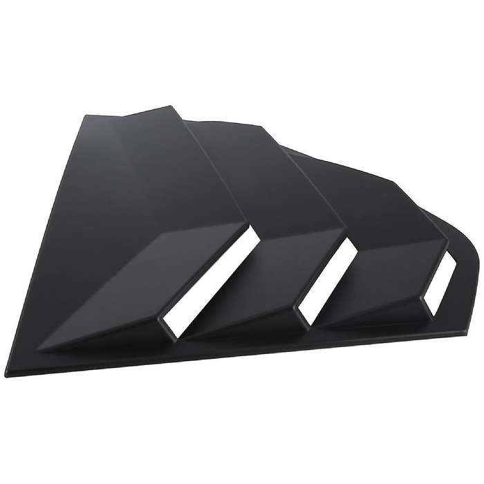 Black Rear Side Vent Quarter Window Louver Shutter Cover Trim for Golf Mk8 2021-2023