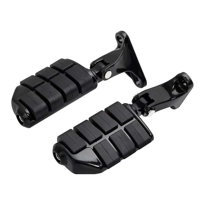 Black Rear Passenger Foot Pegs Bracket Mount Kit for Street Glide