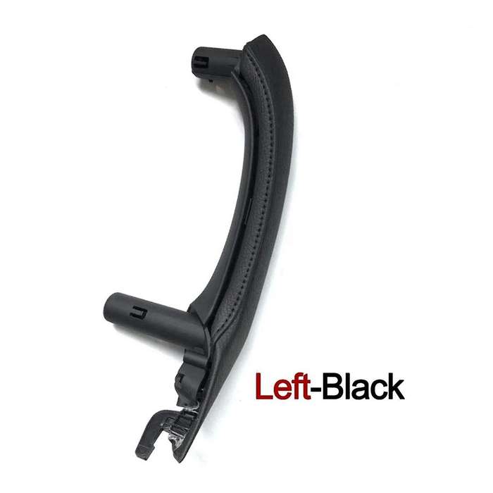 Black Right Hand Drive Car Inner Door Handle with PU Leather Door Handle Assembly for X3 X4 F25 F26