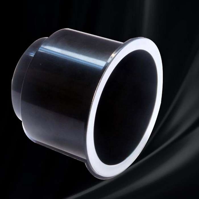 Black Recessed Drop in Plastic Cup Drink Can Holder with Drain for Boat Car Marine Rv - Black