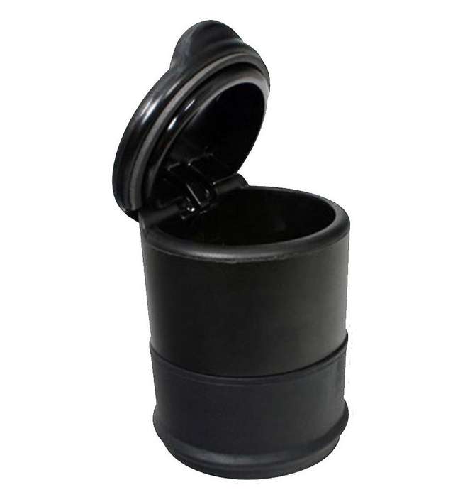 Black Self Extinguishing Ashtray Home Car Auto Holder