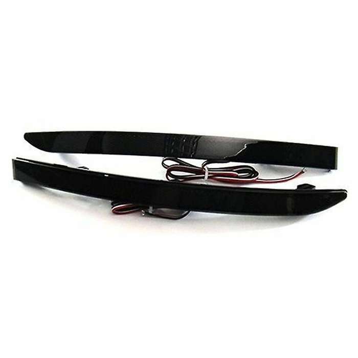 Black Smoked Lens LED Bumper Reflector Tail Brake Light for 2009-2016