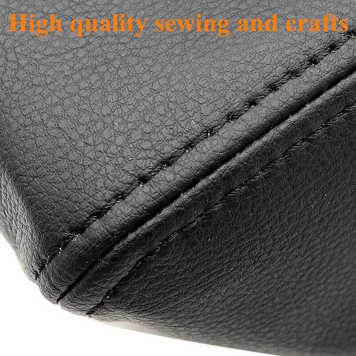Black Soft Leather Center Console Lid Armrest Box Cover Trim for Altima 2013 2014 2015 2016 2017 201