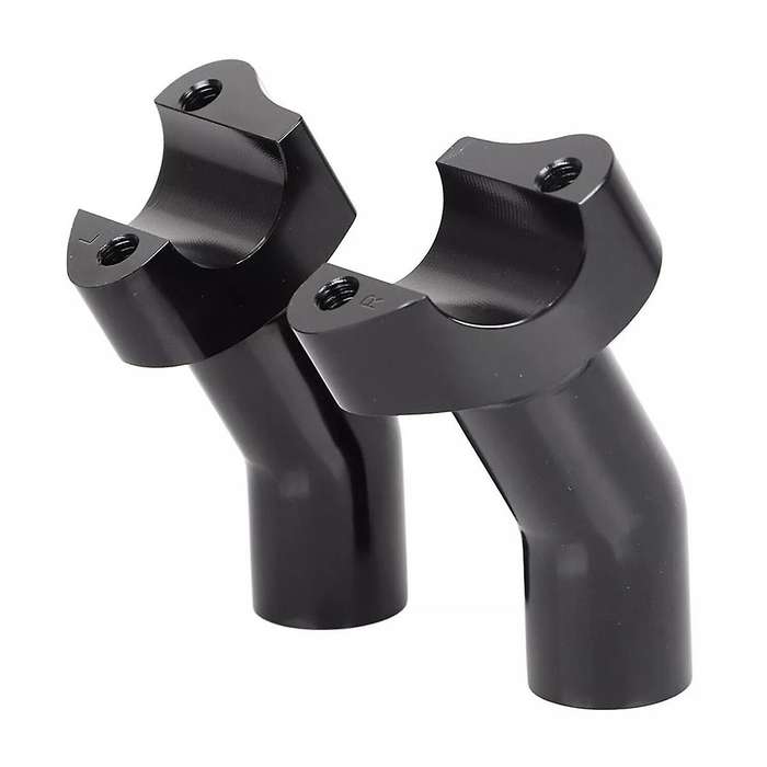 Black Top Cover 3.5 Inch Handlebar Risers Clamp for Dyna Softail XL