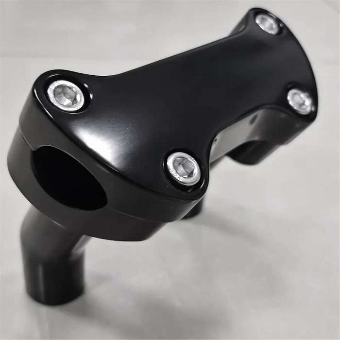 Black Top Cover 3.5 Inch Handlebar Risers Clamp for Dyna Softail XL