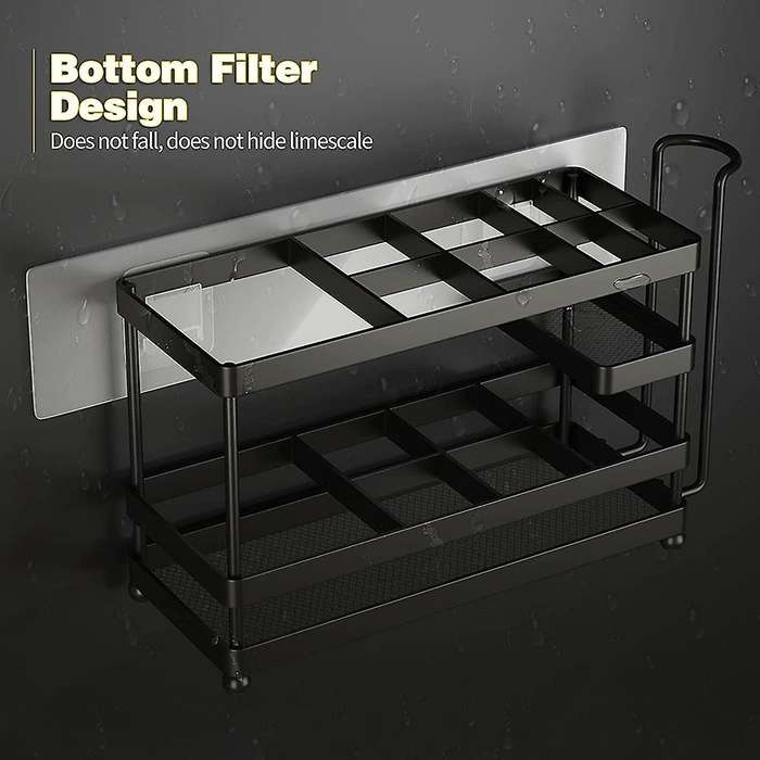 Black Toothbrush Holder Toothbrush Holder for Bathroom Wall Tooth Brush Holder Apartment Necessitie