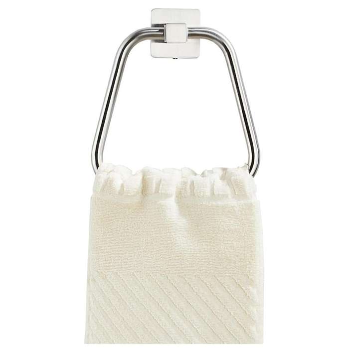 Black Towel Ring for Bathroom, Kitchen Bath Towel Holder Hangers Wall Mount Heavy Duty Stainless St