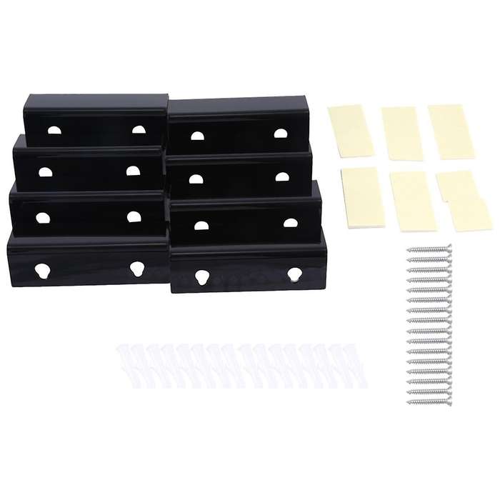 Black Vinyl Record Shelf Wall Mount 8 Pack,vinyl Holder Wall,acrylic Album Record Holder Display