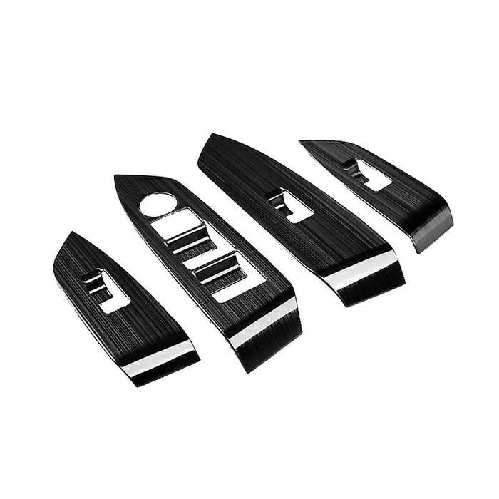 Black Window Lift Switch Panel Protection Cover Trim Inner Door Armrest for -5 CX5 2017-2018 LHD
