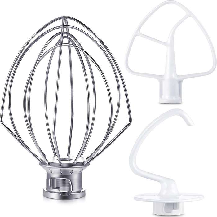Blender Kit for K45dh Dough Hook,k45ww Wire Whip,k45b Coated Flat Blade ,3 Pcs Bowl Vertical Mixer