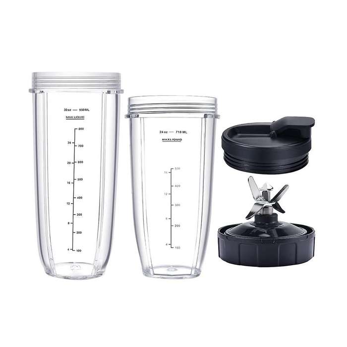 Blender for Ninja,32oz&24oz Cup and with Lids,7 Fins Extractor Blade,for Bl480-30 Bl483-30