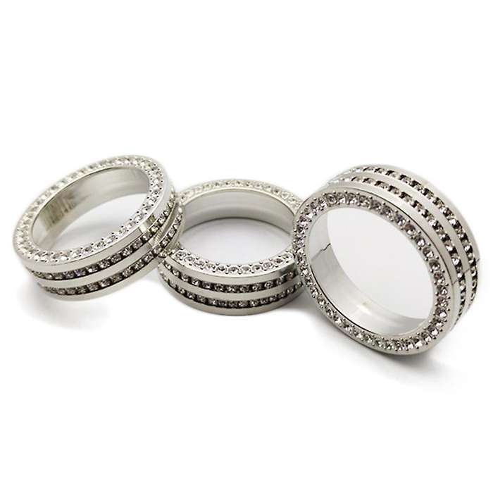 Bling Interior Fit for New CC Magotan B8 Variant Rhinestone Crystal Air Conditioning Knob Ring (3Pcs