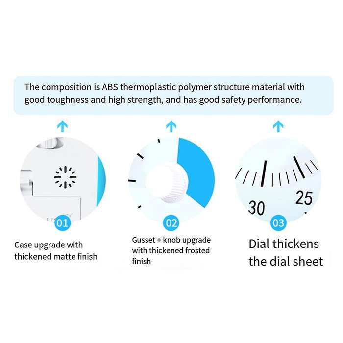 Blue Children Student Study Manual Visual Timer Alarm Clock Kitchen Timer with Protective Cover Time