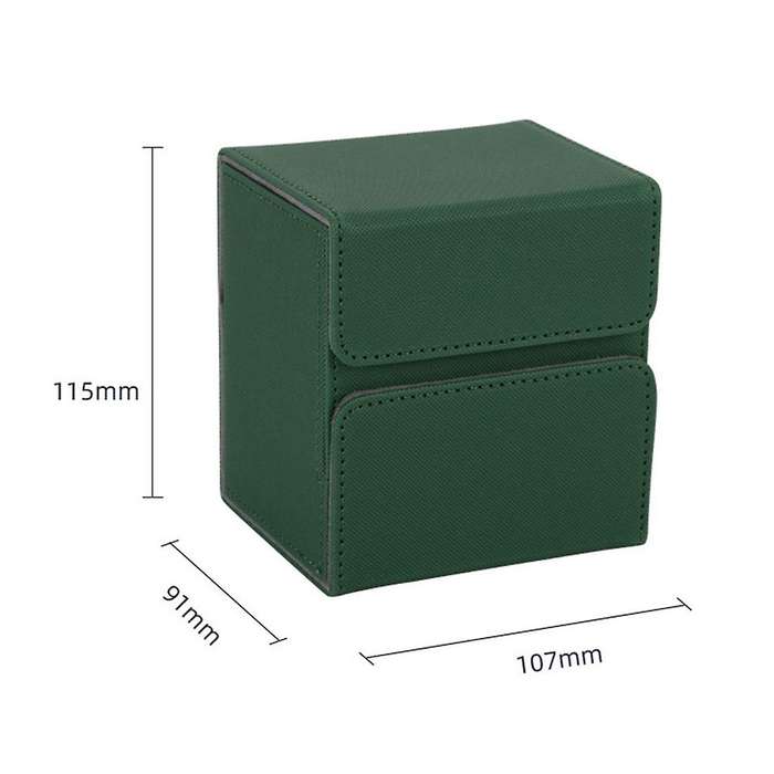 Board Game Card Sleeve Holder Box Capacity PU Leather Holder Box Tarots Case Container Collection TO