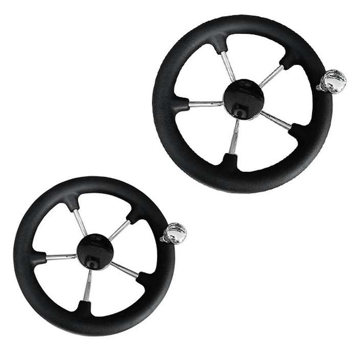 Boat Accessories Marine 11 Inch Stainless Steel 5 Spoke Steering Wheel Heavy Duty Marine Boat Marin