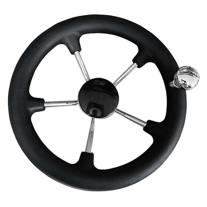 Boat Accessories Marine 11 Inch Stainless Steel 5 Spoke Steering Wheel Heavy Duty Marine Boat Marin