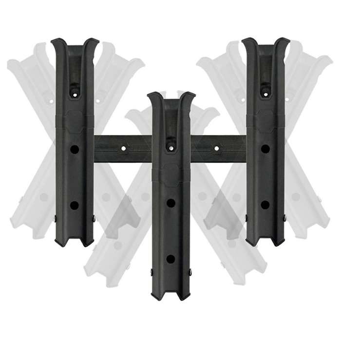 Boat Fishing Rod Rack Holder Portable Pole Tube Mount Bracket Socket Rack Accessories Black