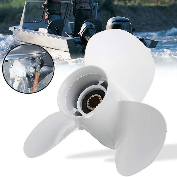 Boat Outboard Propeller for 25-60hp 11 1/4 X 14 Marine Propeller 13 Spline Tooth 663-45958-01-el