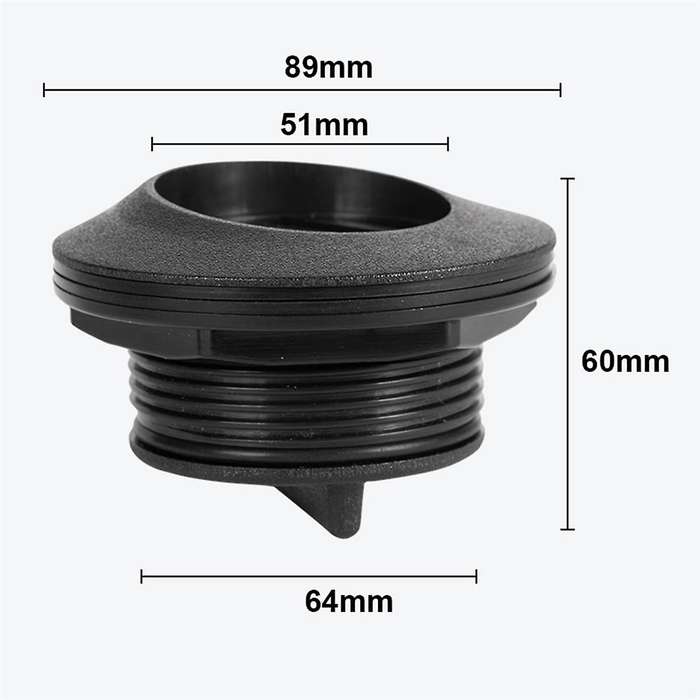 Boat Scupper Valve Outlet Marine Water Drain Plug & Seal Ring for Yacht Speedboat Etc Boat Accessori