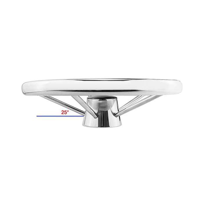 Boat Steering Wheel Stainless Steel 5 Spoke 13.5inch for Most Marine Yacht Boat Boating Equipment A