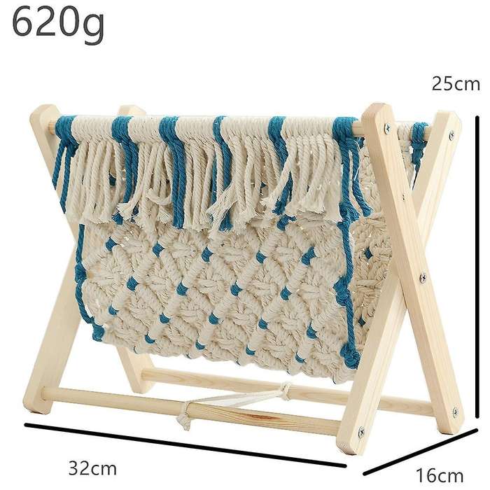 Bohemian Style Magazine Rack Foldable Cotton Rope Woven Storage Basket Room Decoration Bookshelf Flo