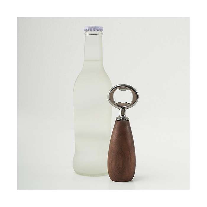 Bottle Opener Wood Handle Drink Cap Lid Beer Bottle Opener Easy to Carry Launcher Kitchen Gadget Too