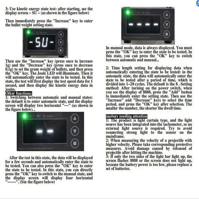 Bow Velocity Measurement Tool Velocimetry Speed Measuring Instrument 0-2000mps Professional Canopy-t