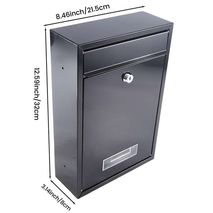 Box Mailbox Office Mailbox Outdoor Mailbox Decor for Office Newspaper Box Office Comment Letter Depo