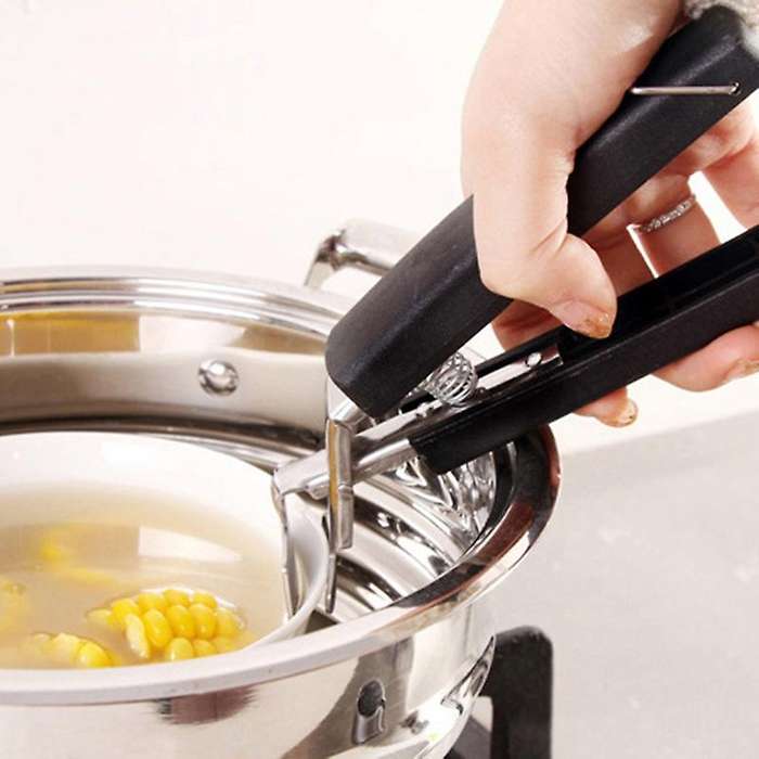 Bowl Spoon Utensil Holder Dish Clamp Pot Pan Gripper Hot Dish Plate Bowl Tongs Silicone Handle