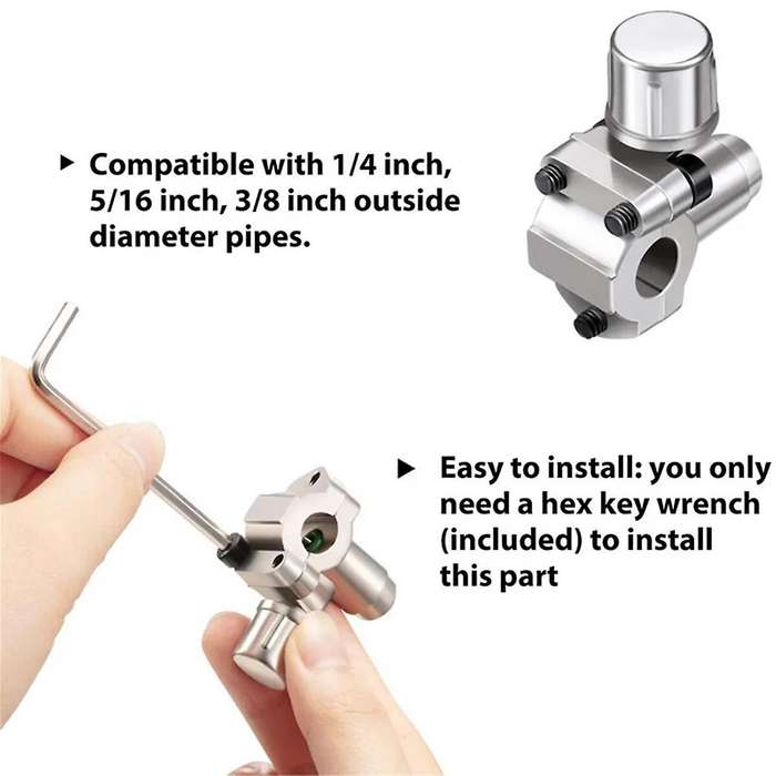 Bpv31 Hose Refrigerant Valve Piercing U-type Piercing Tap Valve Kit Hose Refrigerant Tap with Gauge