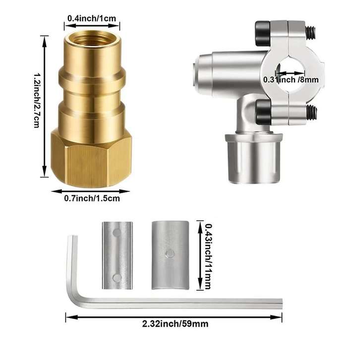 Bpv31 Hose Refrigerant Valve Piercing U-type Piercing Tap Valve Kit Hose Refrigerant Tap with Gauge
