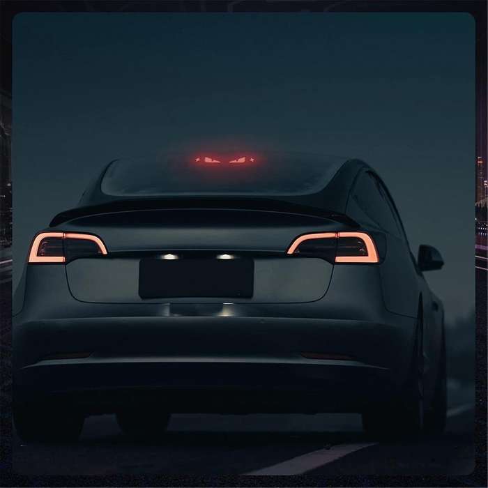 Brake Light Sticker for Model Y, Devil Eye Car Taillight Sticker Automotive Exterior Accessories Sti