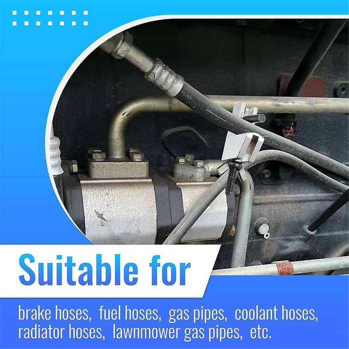 Brake Line Clamp, 2 Pcs Hose Pinch Clamp Pliers, Metal Brake Line Clamp Suitable for Flexible Hoses