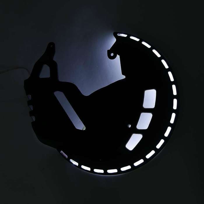 Brake Motorcycle Rotor Covers LED White Light Fit for Goldwing GL1800 01-17 F6B 13-17