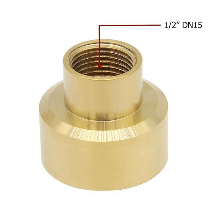 Brass Fountain Nozzle 1/2Inch DN15 Pond Column Water Sprinkle Head for Garden Pond Amusement Park