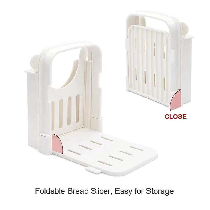 Bread Cutter for Homemade Bread, Foldable Plastic Bread Slicer, Compact Bread Cutting Guide, Bread L