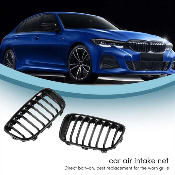 Bright Black Front Kidney Grill Grille Compatible Bmw F20 F21 1 Series