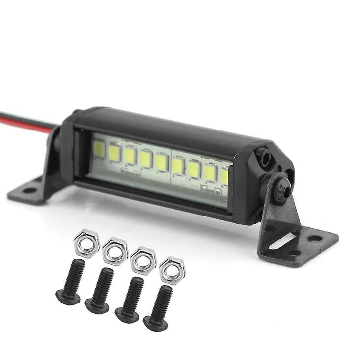 Bright Light Bar 75mm for 1/10 Rc Crawler Car Axial Scx10 90046 -4 Cc01 D90 Redcat
