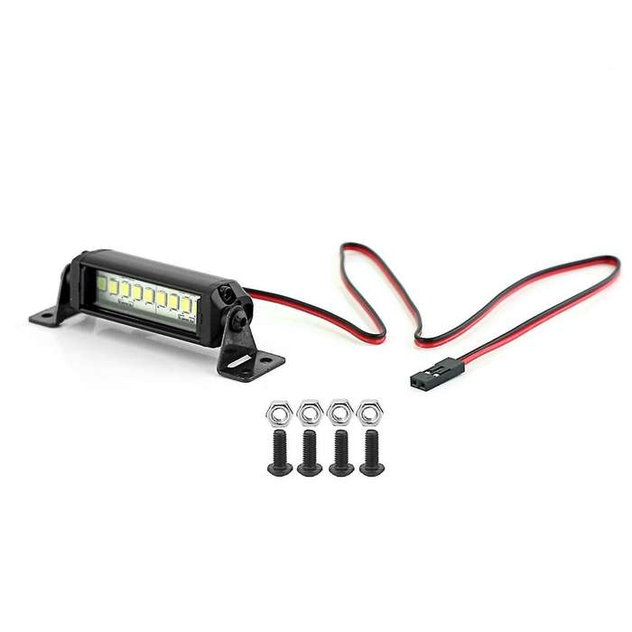Bright Light Bar 75mm for 1/10 Rc Crawler Car Axial Scx10 90046 -4 Cc01 D90 Redcat