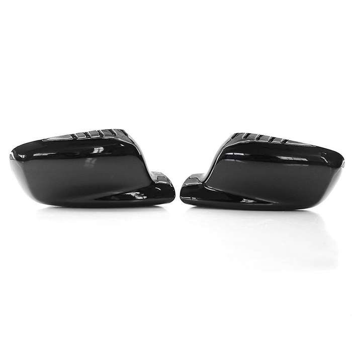 Bright Black Side Rearview Mirror Cover for 3 7 Series E46 E65 E66 E67 745i 750i 760li 730li