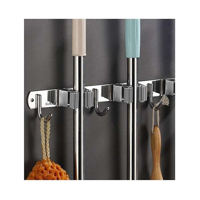 Broom Holder Wall Mount Garden Tool Organizer,mop Hanger Garage Storage,kitchen,laundry Utility Rac