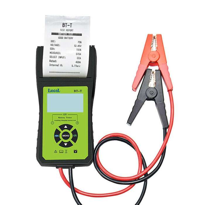 BT-T 12V Car Digital Battery Tester Auto Batteries Measure Tool with Printer Automotivo Battery Syst