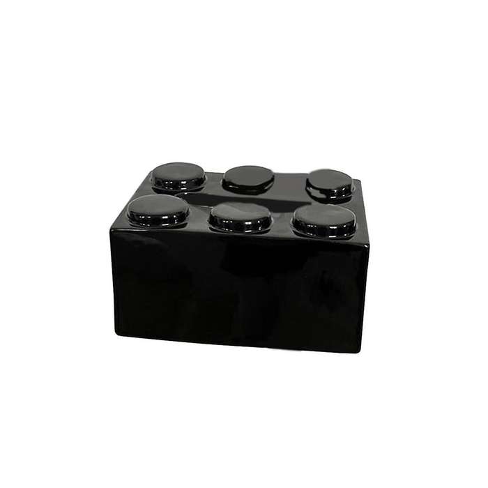 Building Blocks Tissue Box, Tissue Paper Box Ceramic Tissue Box Ornaments for Napkin Facial Paper To