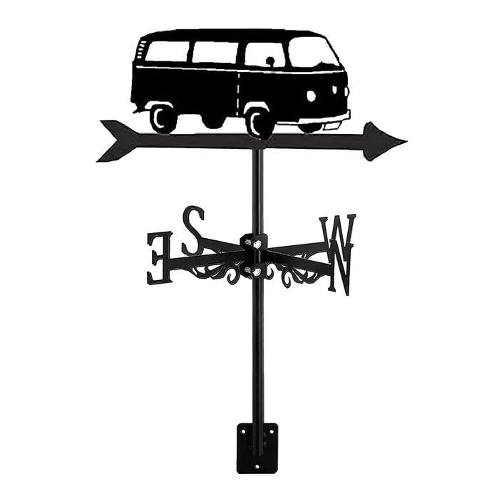 Bus Weathervanes, Professional Measuring Tools Weather Vane for Roof Mounted, Retro Outdoor Garden S