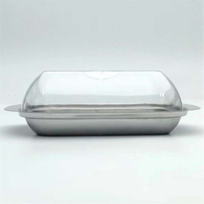 Butter Container - White Butter Fridge Storage Container Butter Storage Box,Metal Butter Box with L