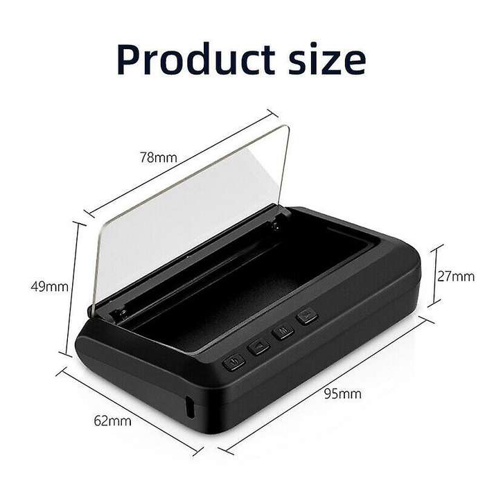 C100 Universal Car SUV LED OBD Speed Water Temperature HUD Head-Up Projector Kit